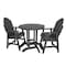 Highwood Usa Hamilton 3pc Round Counter Height Outdoor Patio Furniture Dining Set AD-CNA36-BKE - alternate 1